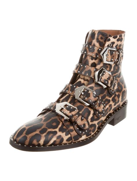 givenchy leopard print boots